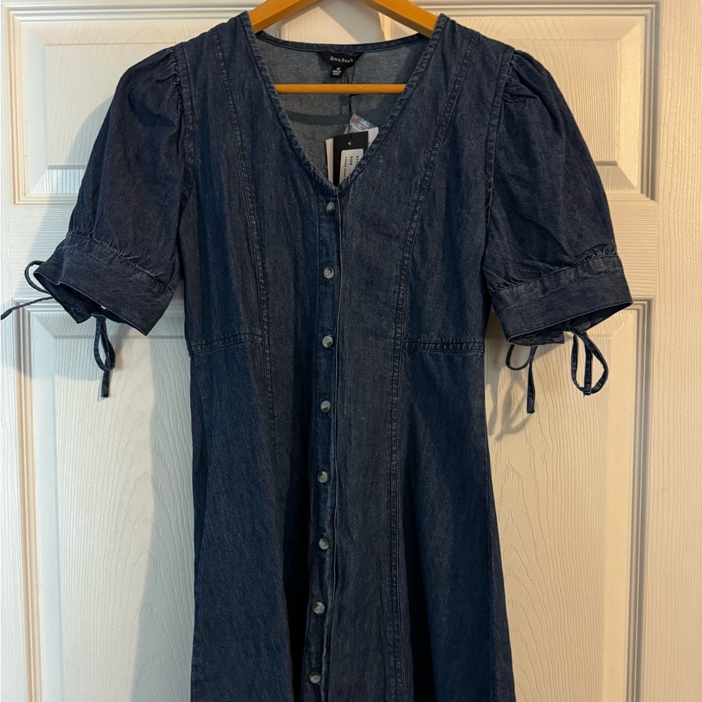 Sim & Sam Vintage Western Denim Dress Women’s Size Medium